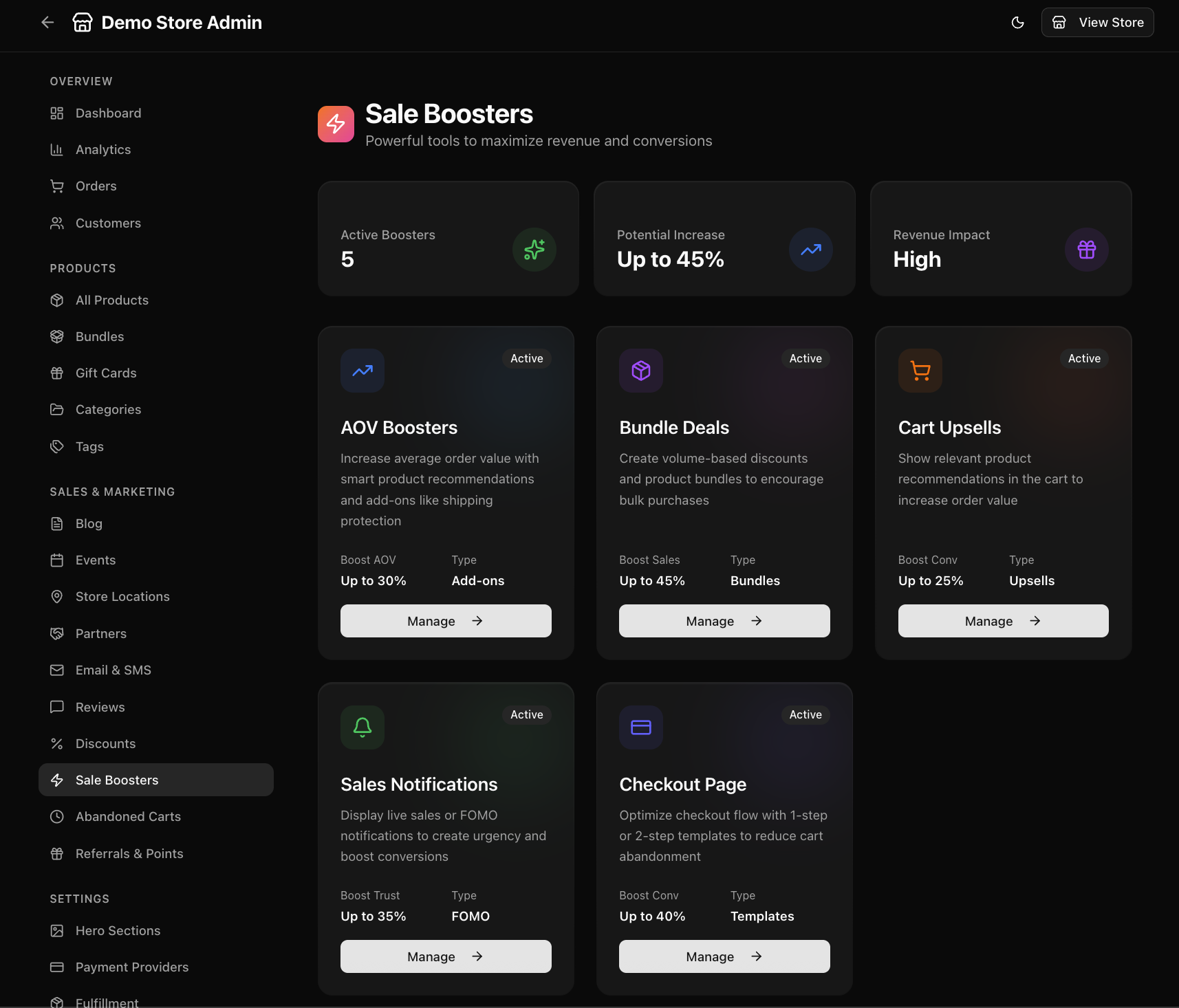 Sales Boosters screenshot